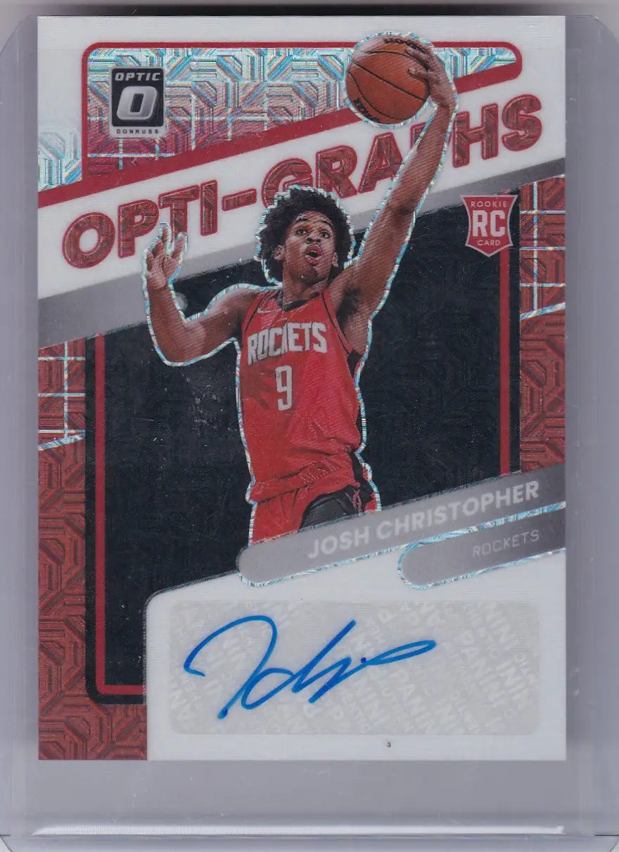 2021 PANINI DONRUSS OPTIC #OG-JCH JOSH CHRISTOPHER AUTO- HOUSTON ROCKETS