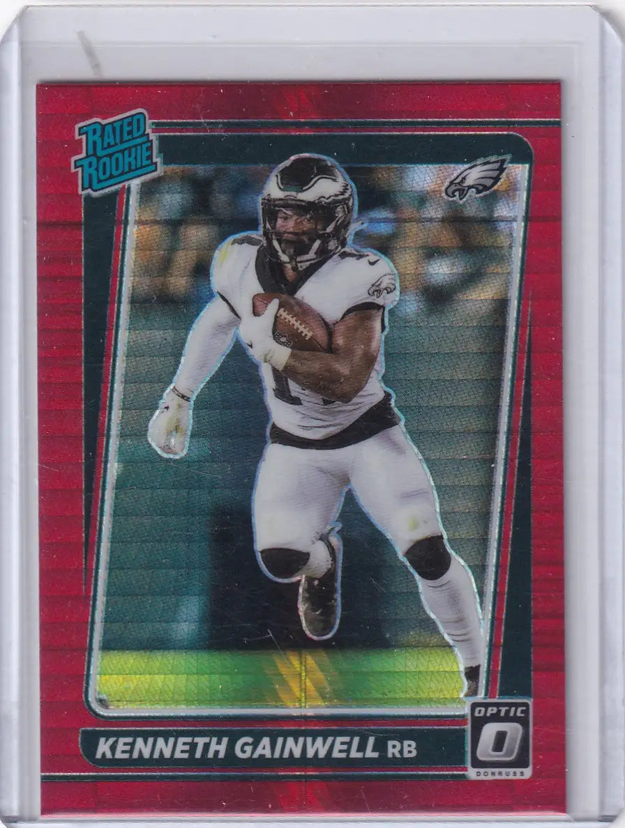 2021 Panini Donruss Optic Red Hyper #239 Kenneth Gainwell - Eagles