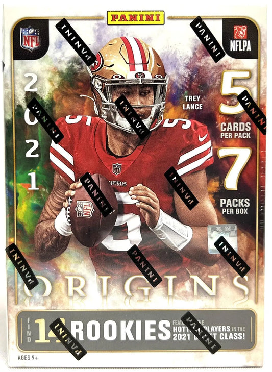 2021 Panini Origins Football International Blaster Box with rookie autographs and jumbo patch autographs