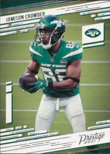 Jamison Crowder football card 2021 Panini Prestige original gloss NY Jets collectible