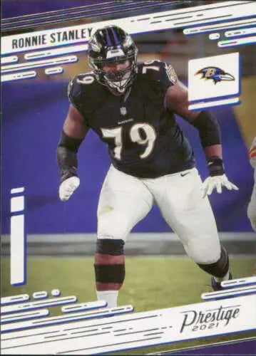 Ronnie Stanley football card 2021 Panini Prestige NM-MT original gloss Ravens