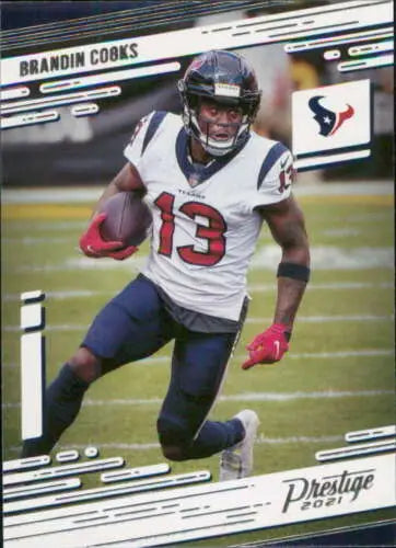 2021 Panini Prestige Brandin Cooks football card in original gloss, NM-MT condition