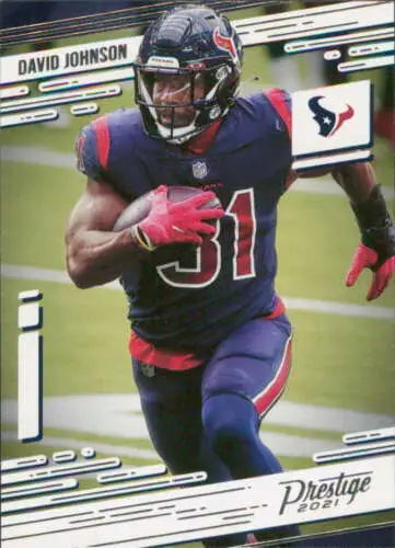 David Johnson football card 2021 Panini Prestige NM-MT Texans original gloss design