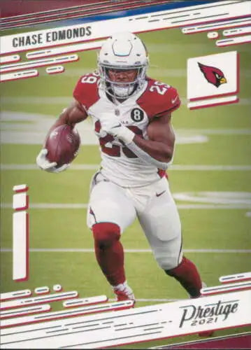 2021 Panini Prestige #48 Chase Edmonds football card with original gloss finish