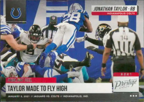 2021 Panini Prestige Highlight Reel #15 Jonathan Taylor NM-MT Colts original gloss card