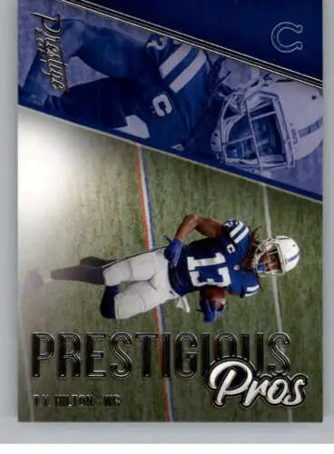 2021 Panini Prestige T.Y. Hilton Football trading card with original gloss mint condition