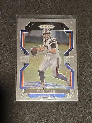 Josh Allen football trading card from 2021 Panini Prizm series