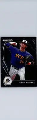 Gavin Williams baseball card from 2021 Panini Prizm Draft Picks PDP23 Gavin Williams series
