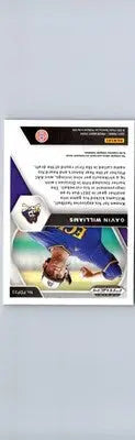 Baseball card of Gavin Williams from Panini Prizm Draft Picks PDP23 series