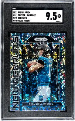 Panini Prizm Trevor Lawrence No Huddle football card 2021 Prizm Trevor Lawrence image