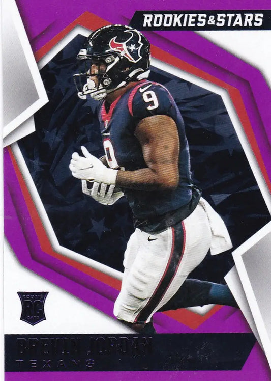 Football trading card of Brevin Jordan, Houston Texans, from Panini Rookies series