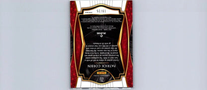 Patrick Corbin Cracked Ice Prizm trading card from 2021 Panini Select #122 limited to 25