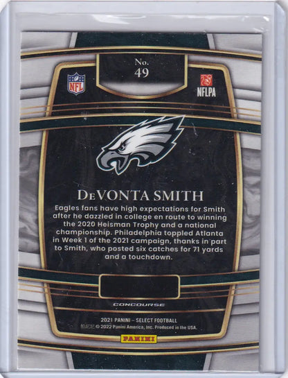 2021 Panini Select Concourse #49 Devonta Smith - Philadelphia Eagles - Trading Card