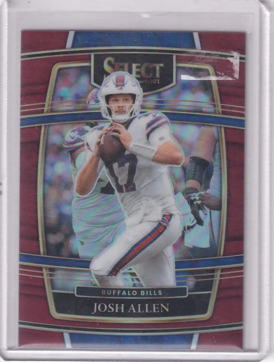 2021 Panini Select Prizm Red 114/149 #6 Josh Allen - Buffalo Bills