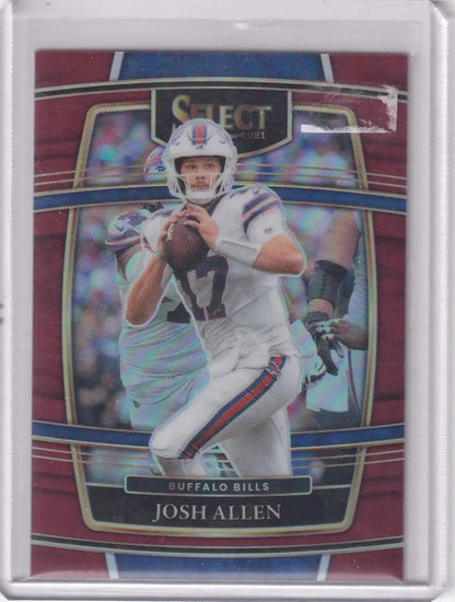 2021 Panini Select Prizm Red 114/149 #6 Josh Allen - Buffalo Bills
