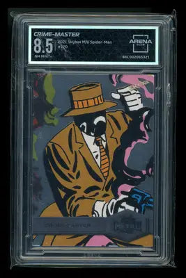 2021 Skybox Marvel Metal Universe Spider-Man Crime-Master #120 Arena Club 8.5