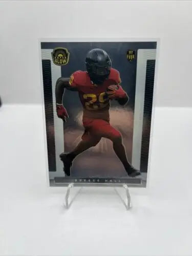 2021 Super Glow Silver Foil Breece Hall #24 RC Rookie Football Card collecting item