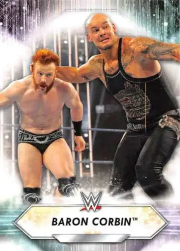 2021 Topps #138 Baron Corbin wrestling card with original gloss for collectors
