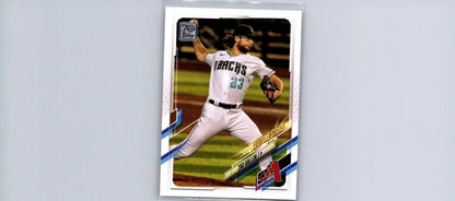 Baseball card featuring Zac Gallen pitching from the 2021 Topps #440 trading cards