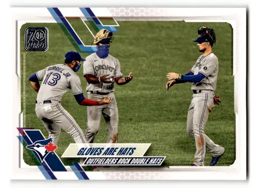 2021 Topps Baseball Card featuring Simply Sandoval with original gloss Blue Jays Near Mint