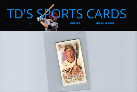 Baseball card featuring Daulton Varsho from 2021 Topps Allen & Ginter collection