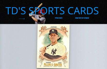 Aaron Judge baseball card from 2021 Topps Allen & Ginter series