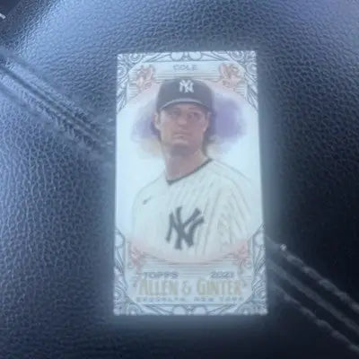 2021 Topps Allen & Ginter Gerrit Cole trading card Black Border Mini SP #123