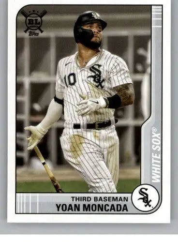 Yoan Moncada baseball card from 2021 Topps Big League with original gloss, White Sox