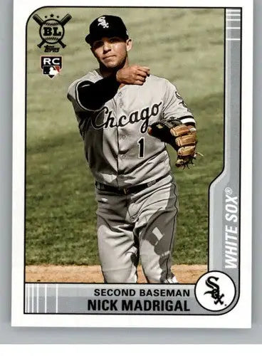 2021 Topps Big League Nick Madrigal baseball card with original gloss featuring White Sox