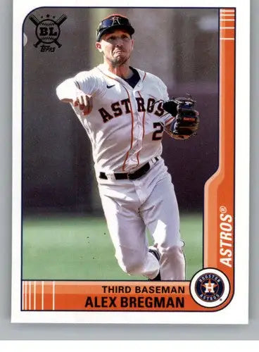 2021 Topps Big League Alex Bregman baseball card with original gloss featuring Astros
