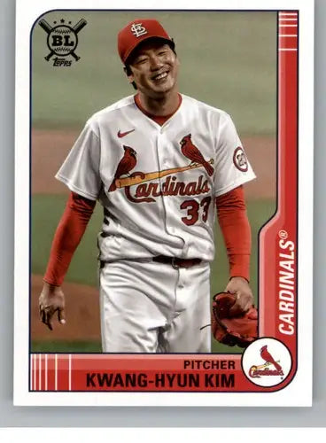 Kwang-Hyun Kim 2021 Topps Big League baseball card with original gloss and NM-MT quality