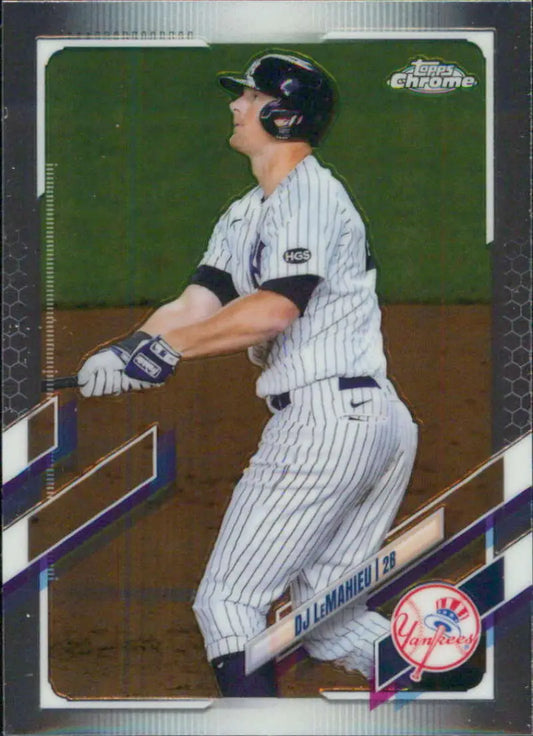 2021 Topps Chrome DJ LeMahieu New York Yankees Baseball Card NM-MT