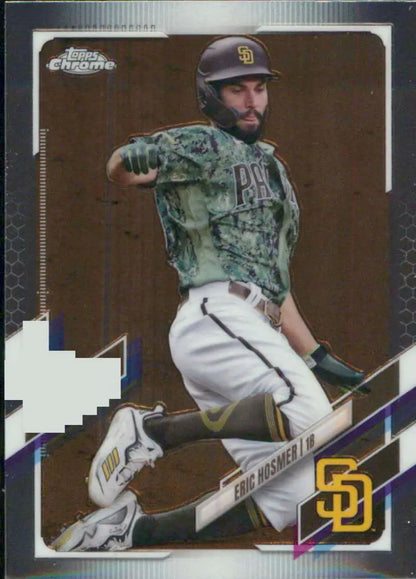2021 Topps Chrome Eric Hosmer Baseball Card for San Diego Padres collectors