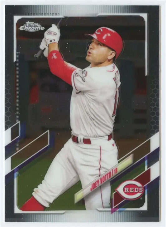 2021 Topps Chrome #156 Joey Votto Baseball Card from Cincinnati Reds in NM-MT condition