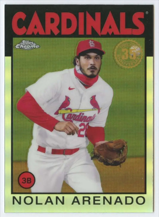 Nolan Arenado St. Louis Cardinals Topps Baseball card in home white uniform with red trim