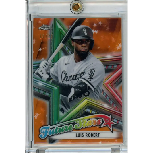 2021 Topps Chrome Future Stars Refractor Orange #FS-1 Luis Robert NM-MT 15/25 Chicago White Sox Baseball Card