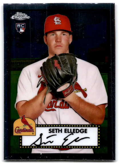 Seth Elledge 2021 Topps Chrome Platinum Anniversary Rookie Baseball Card St. Louis Cardinals