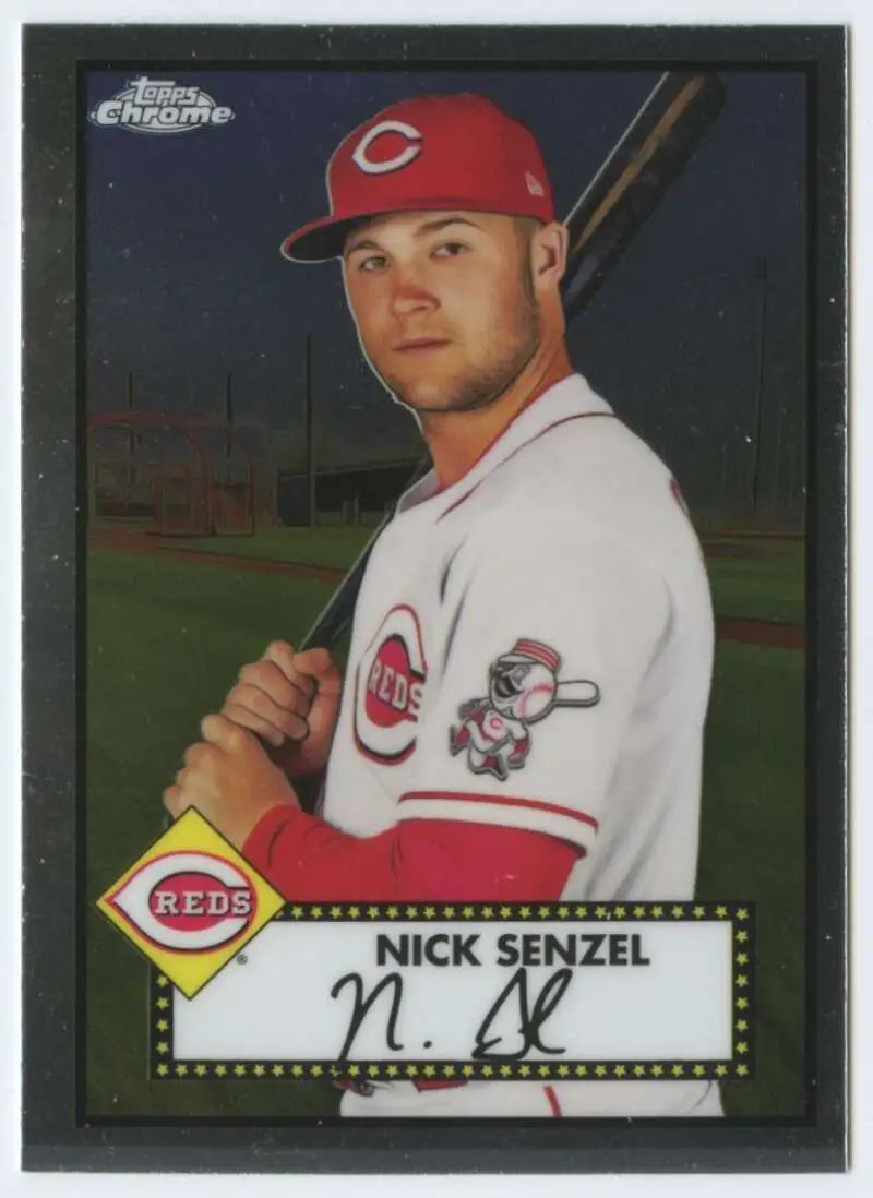 Topps Chrome Platinum Anniversary Nick Senzel Cincinnati Reds Baseball Card in NM-MT condition