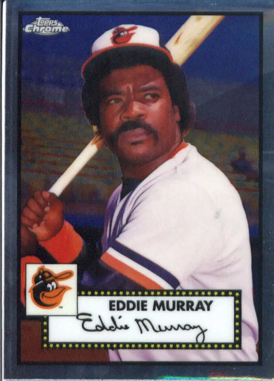 Eddie Murray Baltimore Orioles player baseball card from Topps Chrome Platinum Anniversary