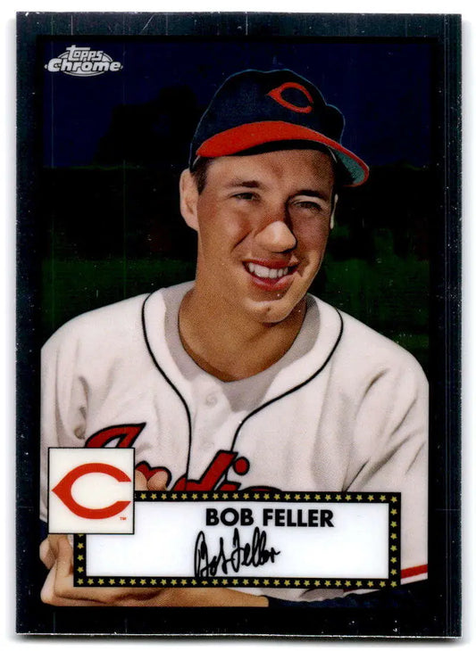 Bob Feller 2021 Topps Chrome Platinum Anniversary Cleveland Indians baseball card