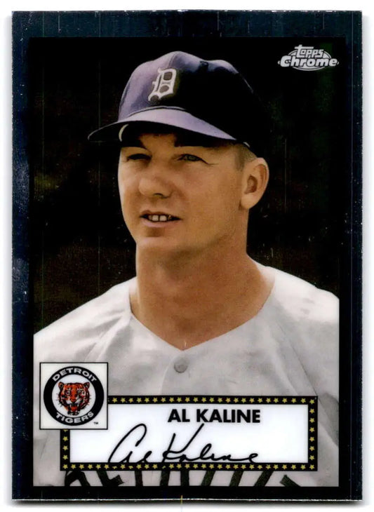 Vintage Detroit Tigers Al Kaline baseball card from Topps Chrome Platinum Anniversary
