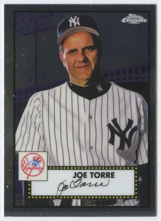 Joe Torre New York Yankees Baseball Card, Topps Chrome Platinum Anniversary #700
