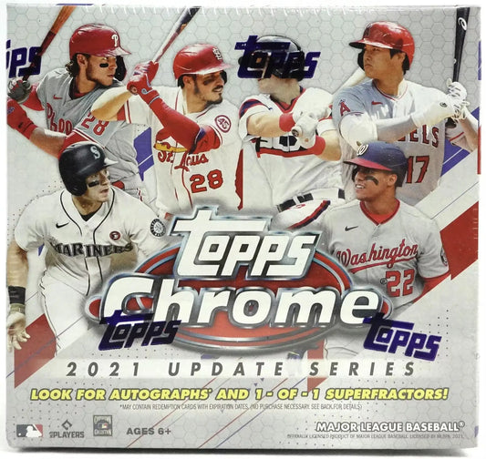 2021 Topps Chrome Update Baseball Mega Box with Topps Chrome Update and gold refractor