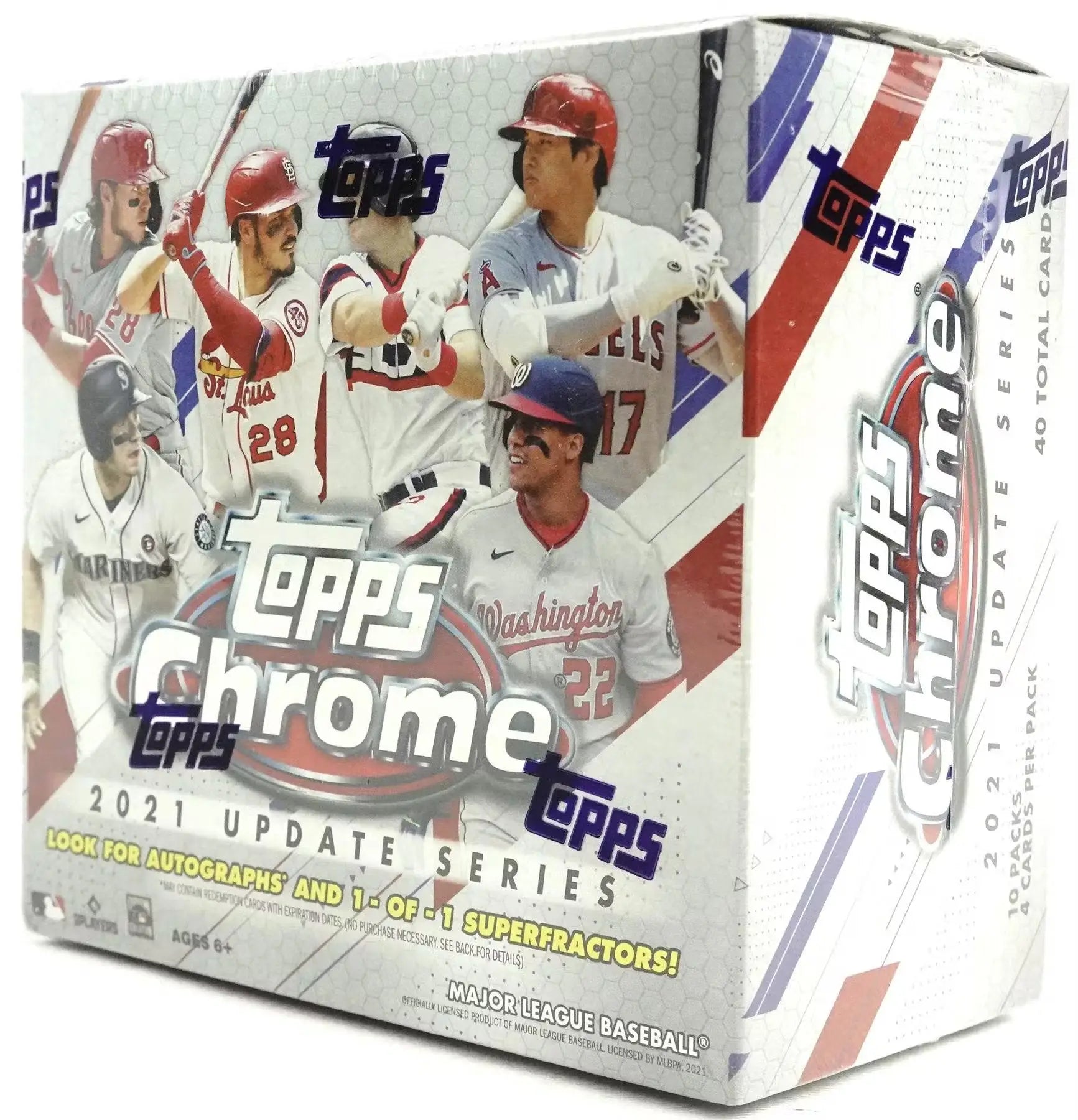 2021 Topps Chrome Update Baseball Mega Box with Topps Chrome Update, gold refractors, 1-of-1 Superfractors