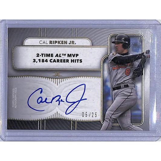 2021 Topps Definitive #LAC-CR Cal Ripken Jr. NM-MT Auto 5/25 Baltimore Orioles Baseball Card