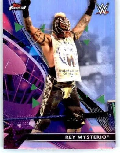 Rey Mysterio wrestling card 2021 Topps Finest Refractor #63 finest refractor NM-MT