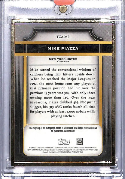 Baseball trading card of Mike Piazza from 2021 Topps Flash Edition New York Mets