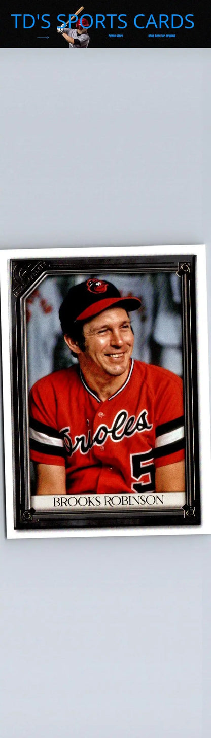 Brooks Robinson trading card from 2021 Topps Gallery #61 showcasing the baseball legend