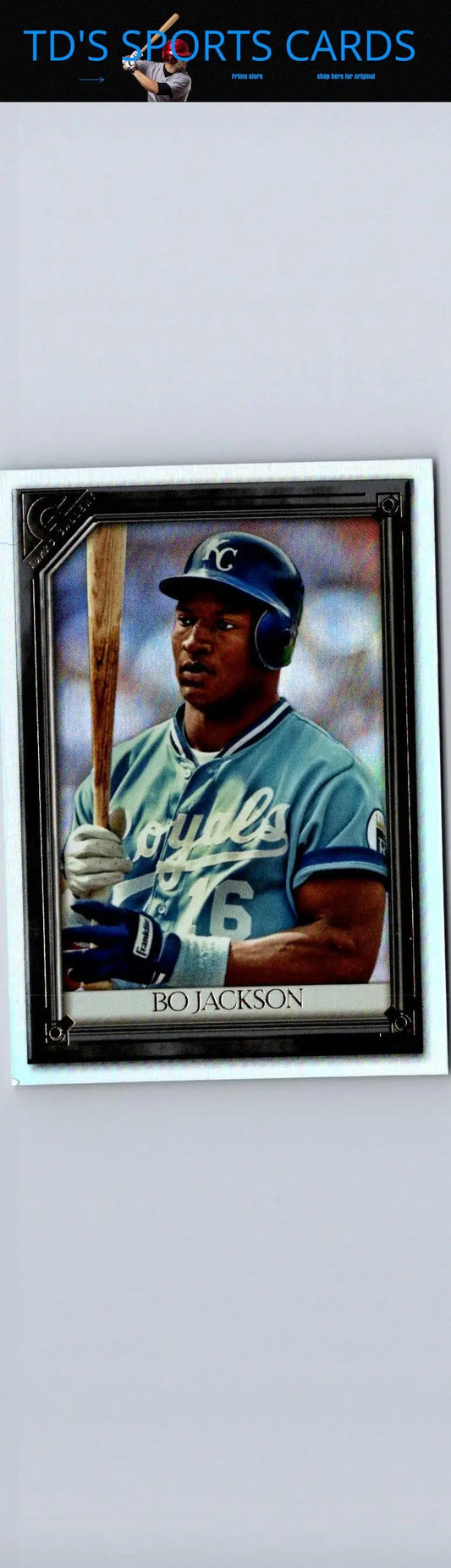 Bo Jackson baseball card from 2021 Topps Gallery #91, perfect for trading card collectors