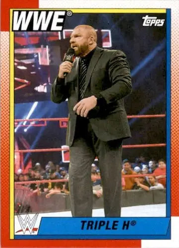 2021 Topps Heritage Triple H sports card with original gloss by Simply Sandoval